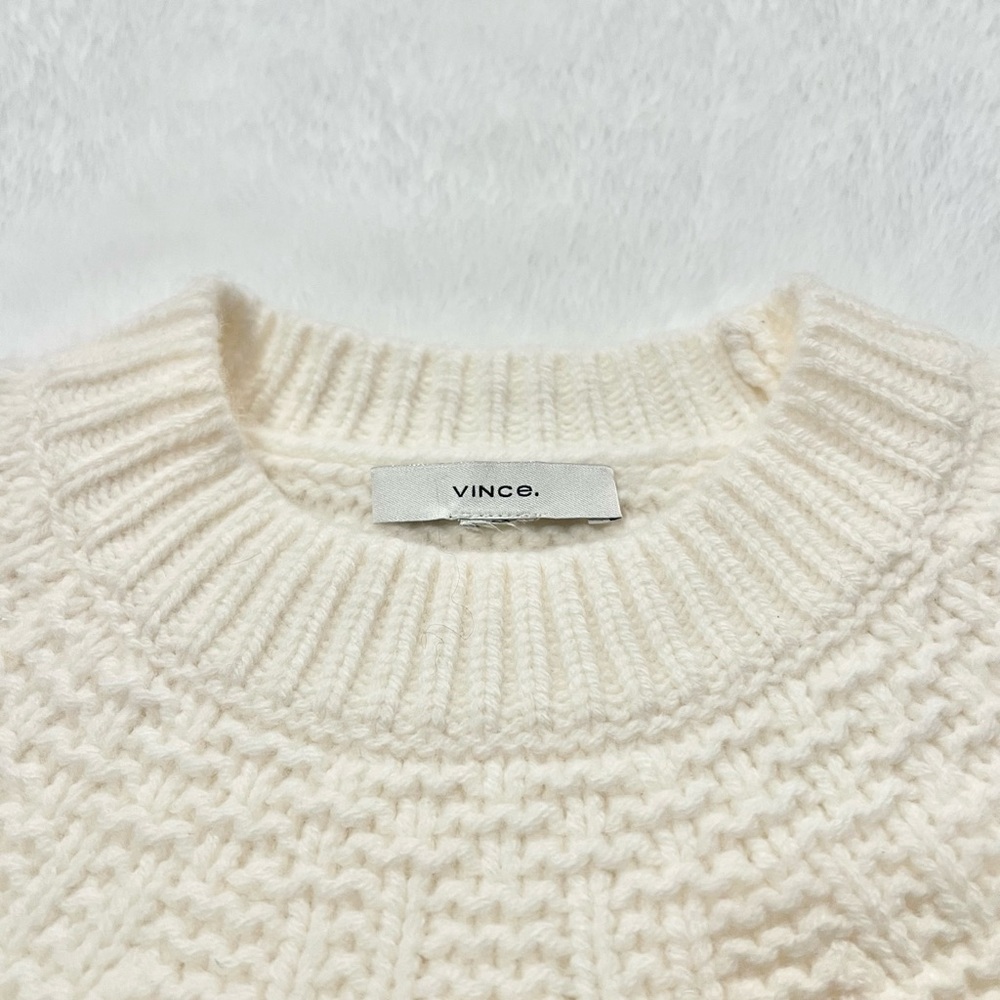 Vince Fair Isle Textured Wool Raglan Sweater - Picture 8 of 8